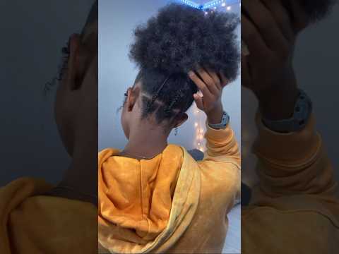 Quick, simple and easy natural hairstyle! #naturalhair #hairstyles #shorts #naturalhairstyles