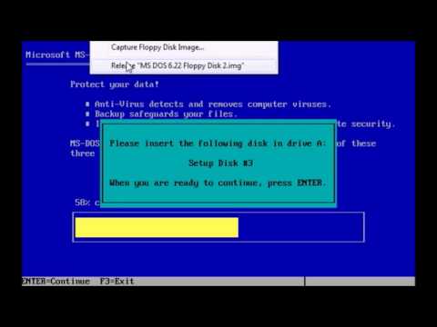 MS DOS 6.22 Installation