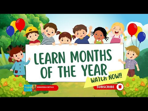 12 Months in a Year | Fun and Easy Learning video for Kids