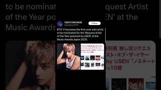 CONGRATULATIONS V #kimtaehyung #v #thv #idolofidols #faceofkpop #musicawardsjapan #whereverur #fyp