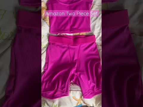 Cute Pink Two Piece from Amazon🩷 #fashion #amazon #pink