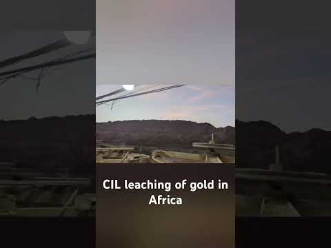 CIL leaching of gold in Africa #mining #gold