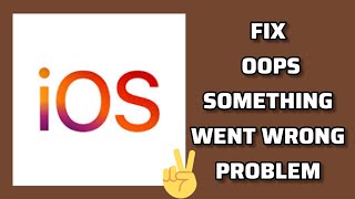 Fix Move to iOS App 'Oops Something Went Wrong' Problem|| TECH SOLUTIONS BAR