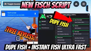 [UPD] KEYLESS New Fisch Script BEST DUPE + FAST AUTO FISH Auto Sell, Auto Cast, Auto Shake,Much More