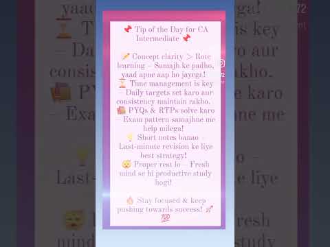 Tip of day CA intermediate May 25 #cainter #castudents #caintermediate #icaiexams #icaistudents #