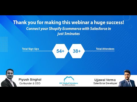 Webinar: How to connect your Shopify Ecommerce with Salesforce in just 5 minutes