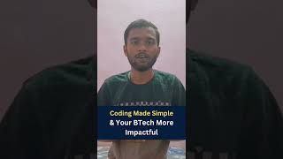 Coding made simple & Your BTech more Impactful #btech #datasciencecourse #pythoncourse #aicourse