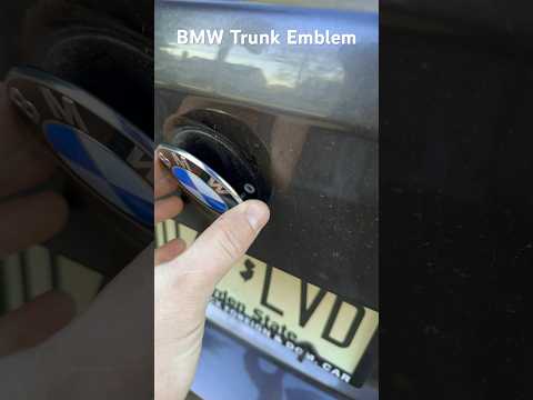 BMW Trunk Emblem Replacement #automobile #car #mechanic #bmw #emblem