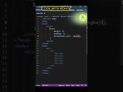 Create a mini project 4 || #html #css #coding #code #project #programming #webdevelopment