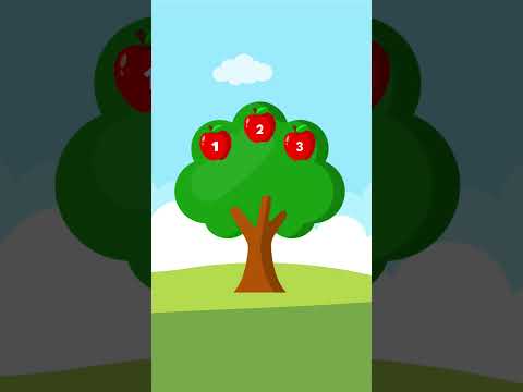 let's learn counting 1 to 7 #countingforkids #apple #tree