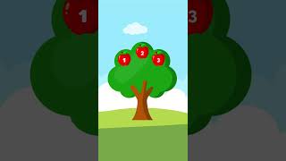 let's learn counting 1 to 7 #countingforkids #apple #tree