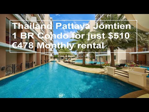 Thailand Pattaya Jomtien 1 Bedroom Condo for just $510 Monthly rental