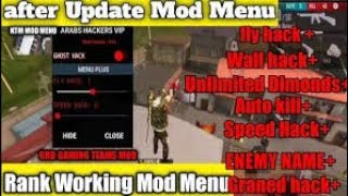 FREE FIRE HACK MODE V1.3 ULTIMATE AMMO+ULTIMATE HEALTH +RANK PUSH ANDROID 7 8 9 10