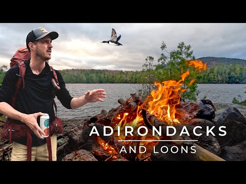 Backpacking in HEAVY Rain | The Adirondacks and Loons