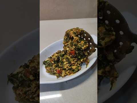 Super Healthy Palak Paneer Bhurji #shorts #food #palak #paneer #dinner