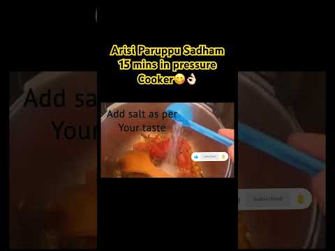 குக்கரில் விசில் வரும்போதே வீடே மணக்கும் | Arisi Paruppu Sadham | 15 mins in pressure | #arisiparupp