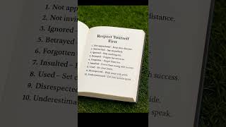 Respect yourself first | #psychology #quotes #shorts #motivation #motivationalquotes