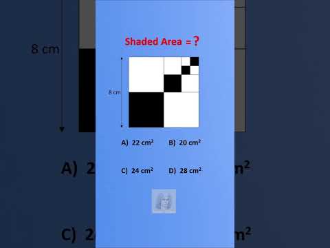 What's the shaded area? #shorts #math #square