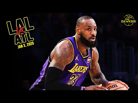 Los Angeles Lakers Full Team Highlights vs Hawks | Jan 3, 2025 | FreeDawkins