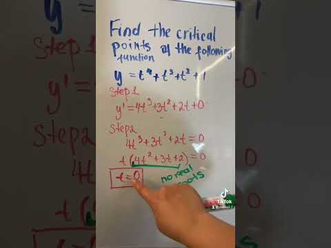 Critical values of the function #math #calculus #mathematics