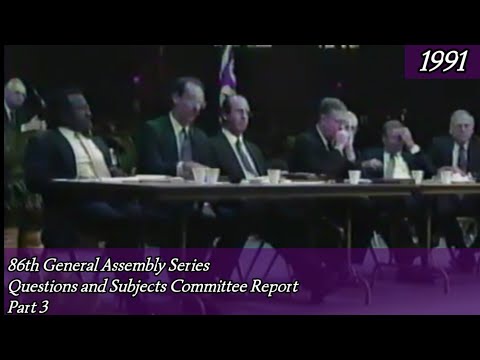 Questions and Subjects Committee Report 1991 part 3