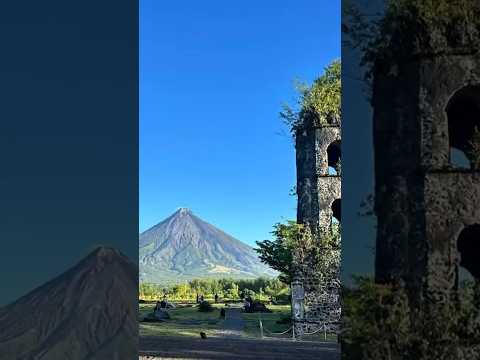 🌋🔥 Mayon Volcano: The Fiery Beauty of Perfect Symmetry #shorts #volcano