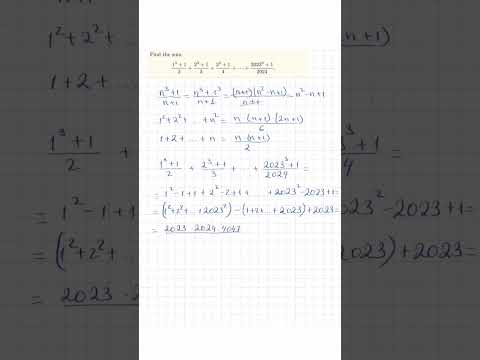 1 минутта олимпиадалық есеп шешу  #maths #matholympiadquestion #algebra #question