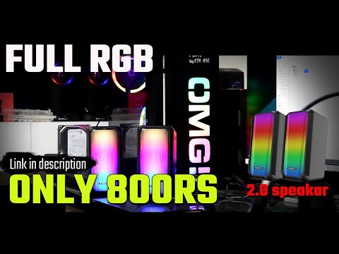 UNBOXING Speaker With Music Reactive led lights || Rgb Light || #jeetkingbgt
