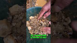 Traditional #goldmining ,I found #gold dust right in the trench, and I got 6grams#goldrush