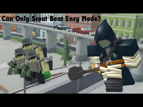 Can Only Scout Beat Easy Mode? (Tower Defense Challenges, Episode 3)