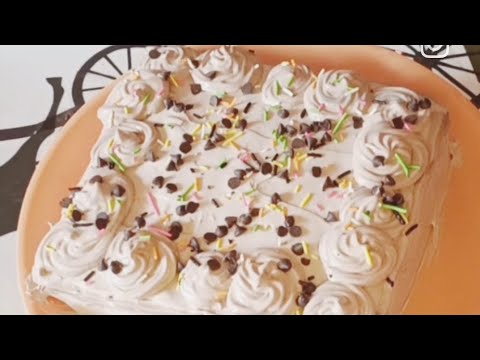 Birthday cake in 10mins | Chocolate cake | Quick cake recipe #foodie #cake #trending #cake