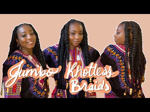 Jumbo Knotless Braids DIY | only $25 😊 | Blackbeautyfifi