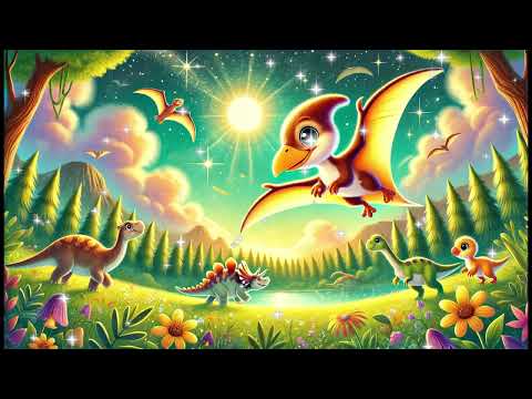 Penny the Baby Pterodactyl's Skyward Journey - Dinosaur Bedtime Story For Kids