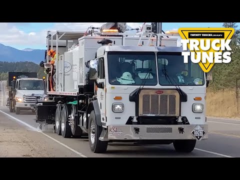 Line Painter for Children | Truck Tunes for Kids | Twenty Trucks Channel | Road Striper
