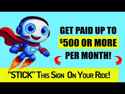 Put a Sticker On Your Ride and Get Paid! (Not a Scam)