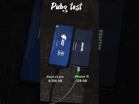 Poco x3 pro vs iPhone 11 pubg test | poco x3 pro pubg test #shorts #youtubeshorts