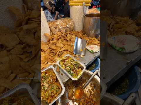 Kolkata Special Papri chaat ₹50 #streetfood #food #shorts #humanstreetfood