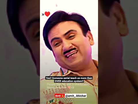 yesss! someone serial touch us more than over education system.😔♥️♥️#family#tmkoc#jedhalal#emotional