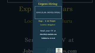 Angular Developers #bengaluru  #remote #coding #reels #viral #modi #nodejs #education #reel #india