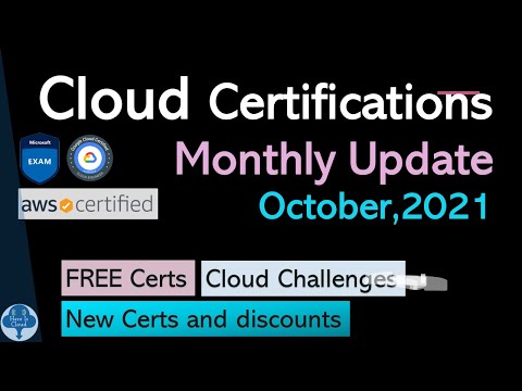 Cloud certifications updates and discount options - October 2021