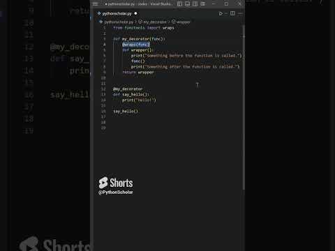 Python DECORATORS can do THAT?! #python #pythonprogramming #pythonforbeginners