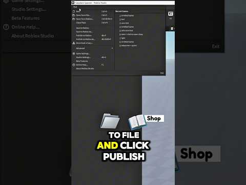 Roblox Studio Tip 25: How To Publish  A Roblox Game! #robloxstudio #roblox #coding