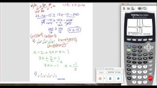solving rational expression equalities and inequalities