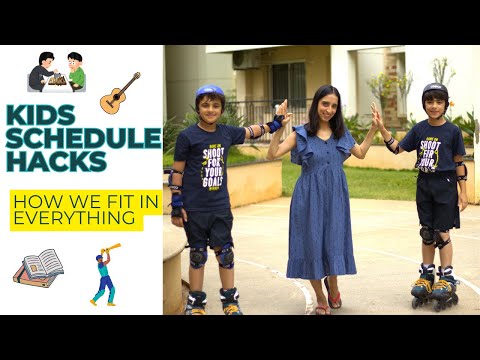 Weekly routine for School Kids -  How my Kids fit in HW, Sports, Extra Curriculars & fun