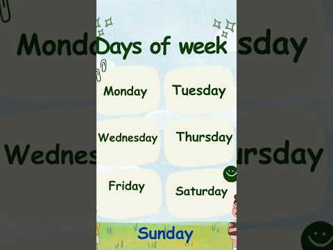 Learn Days of week and ABC Alphabets for Kids. #ABC #daysoftheweek #littlelearners #kindergarteners