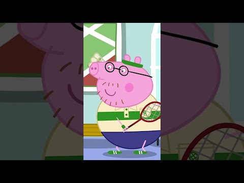 Daddy Pig's Badminton Masterclass #peppapigtales #peppapig #shorts