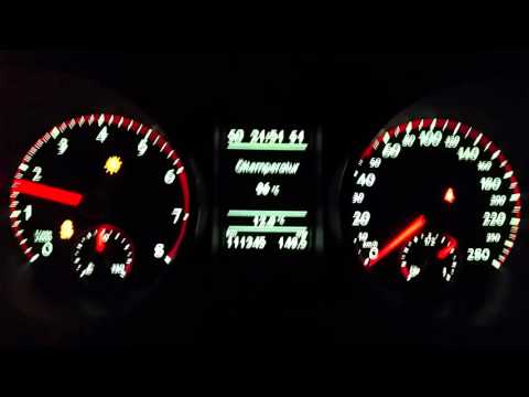 VW Golf 6 VI GTI Abt acceleration 0/100 kmh 260 Hp DSG 2011