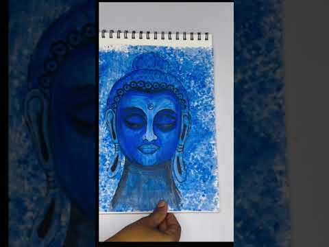 Acrylic painting ||Budha painting ||instagram reels idea