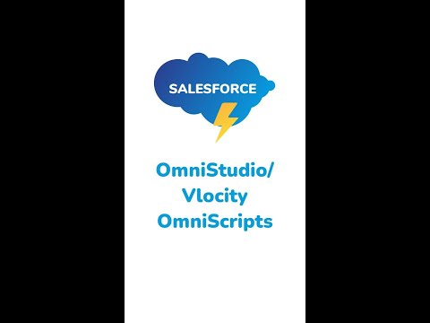 What are OmniStudio or Vlocity OmniScripts?  #omnistudio #vlocity #omniscript #youtubeshorts