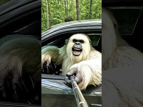 Can anyone tell what car we stole today? 😎 #viral #bigfoot #funny #bigfootvlog #foundfootage #vlog